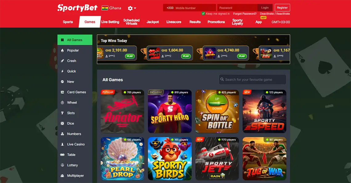 Casino section